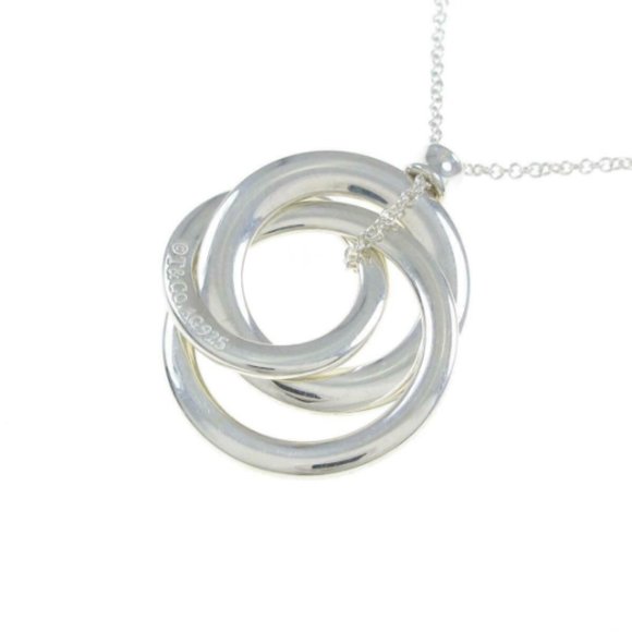 Unique and Funky Tiffany & Co. Sterling Silver Interlocking Necklace - Picture 4 of 5